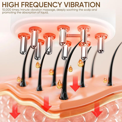 Hair Oil Applicator with Red Light Therapy For Hair