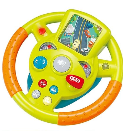 Kids Electric Early Education Simulation Steering Wheel Toy Multifunctional High Simulation Car Driving