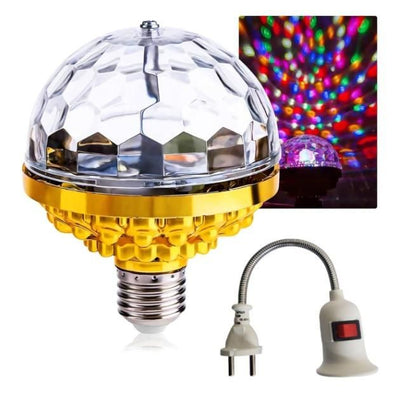 Rotating Magic Ball Light with Lamp Holder Set